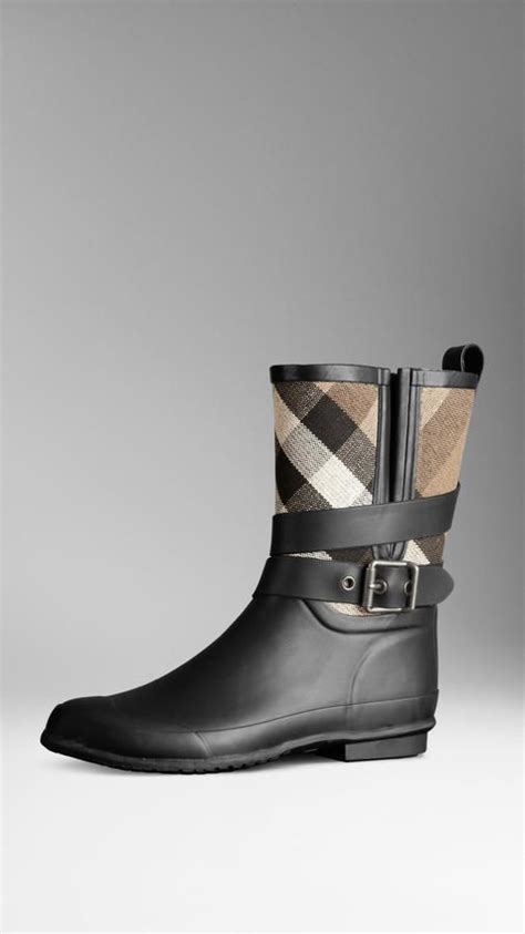 burberry belted check rain boots|Burberry rain boots.